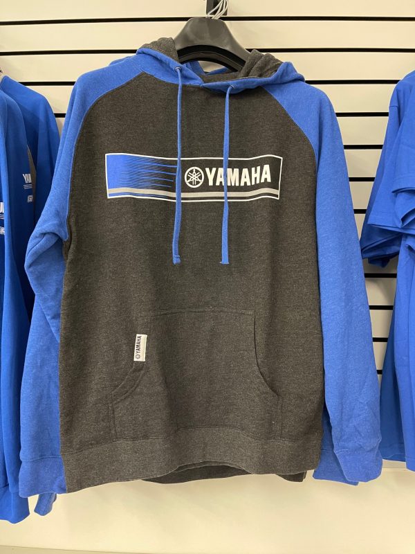 YAMAHA BLUE REVS TWO-TONE HOODIE BLACK/BLUE
