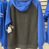 YAMAHA BLUE REVS TWO-TONE HOODIE BLACK/BLUE - Image 2