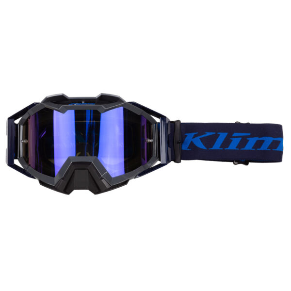 KLIM VIPER PRO OFF-ROAD GOGGLE BLUE ELECTRIC SMOKE MIRROR LENS!