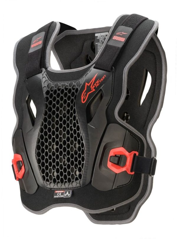 APLINESTARS BIONIC ACTION CHEST PROTECTOR BLACK/RED XL/2X NEW!