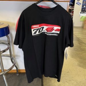 YAMAHA RACING 70th Anniversary Logo Tee Men's SIZE LARGE!