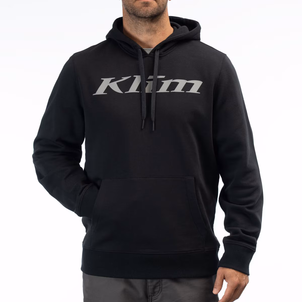 KLIM PULLOVER HOODIE - BLACK MONUMENT