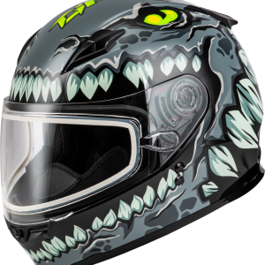 GMAX YOUTH GM-49Y DRAX SNOW HELMET GREY Youth Large!