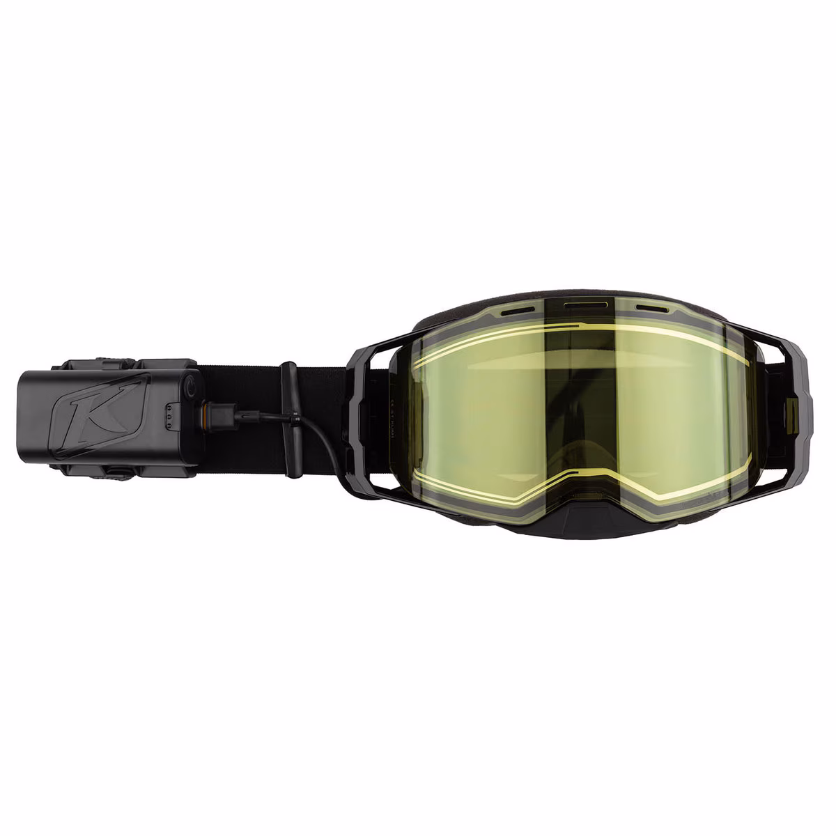 KLIM EDGE EFIRE HEATED GOGGLE SLOPE CONCEALMENT LIGHT YELLOW TINT NEW!